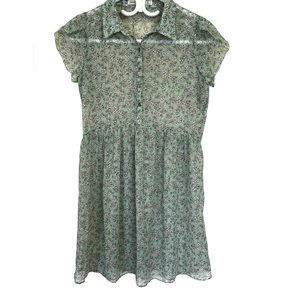 Abercrombie & Fitch Chiffon Dress with Tulip Sleeves